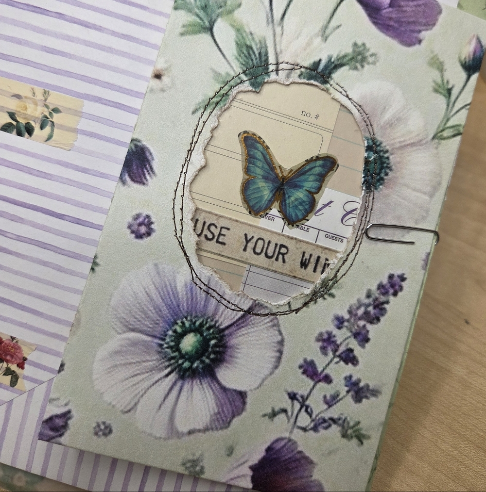 Handmade Wallpaper Print Inspired Digitals | TAB Binded JUNK JOURNAL - Picture 14 of 16